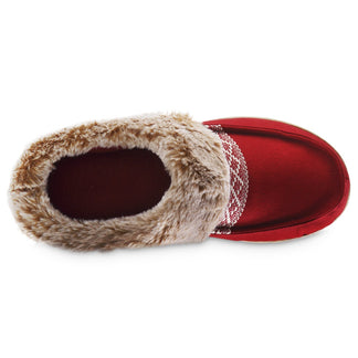Acorn Recycled Microsuede and Faux Fur Hoodback Slippers For Women ...