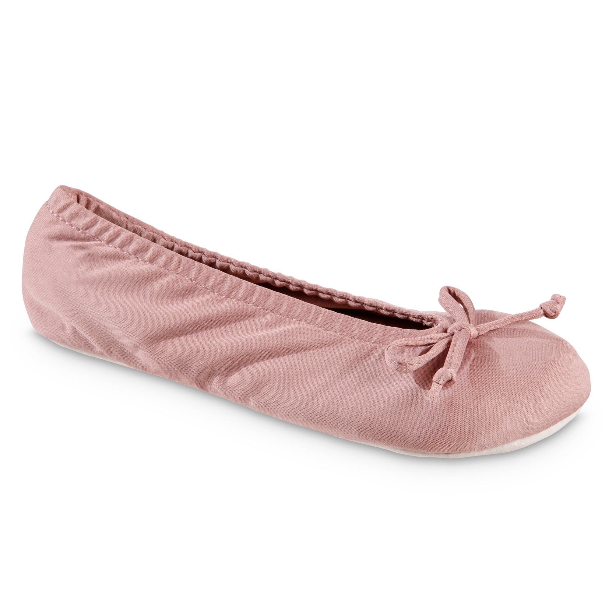Women s Stretch Satin ECO Comfort Ballerina Slipper Isotoner USA