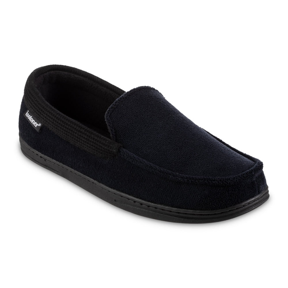 Men's Microterry and Waffle Texture Travis Loafer Slipper