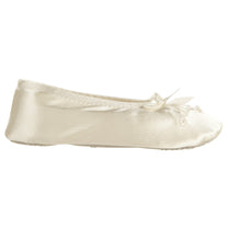 Girl’s Satin Pearl Ballerina Slippers – Isotoner.com USA
