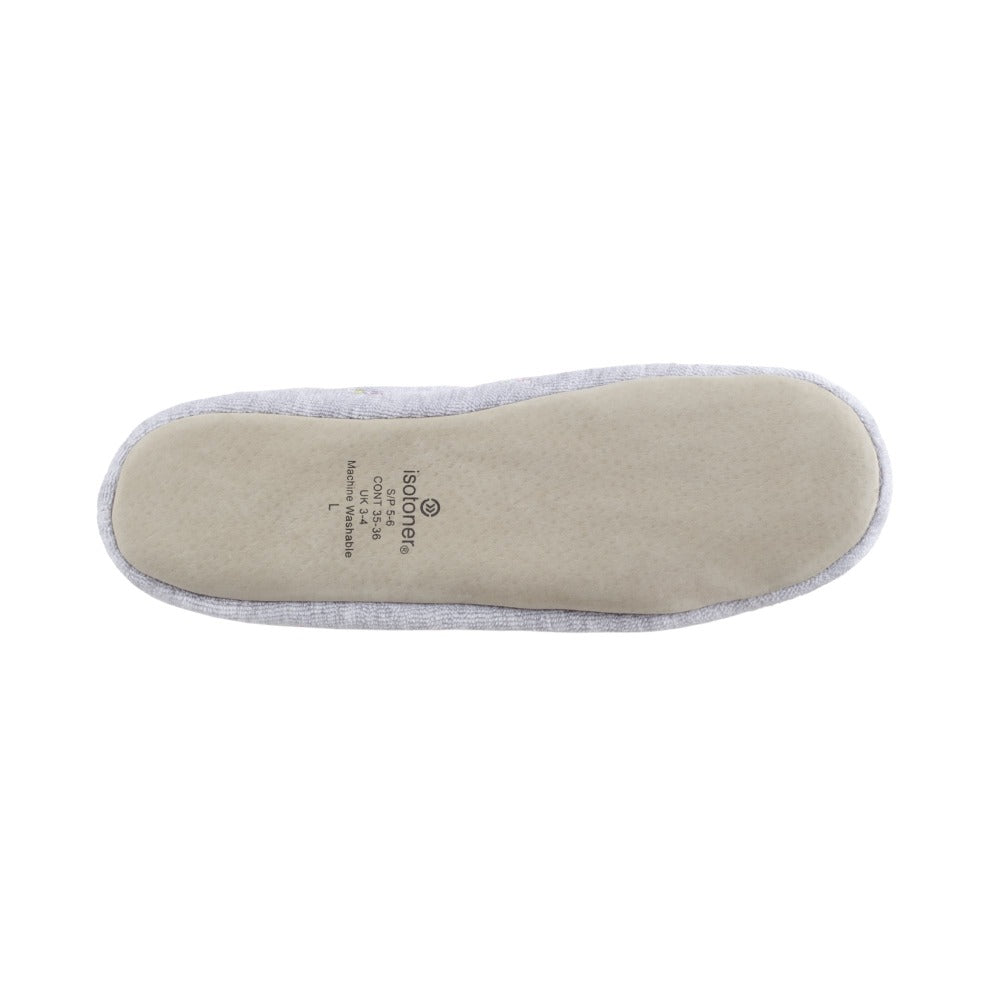 Women's Signature Embroidered Terry Ballerina – Isotoner.com USA