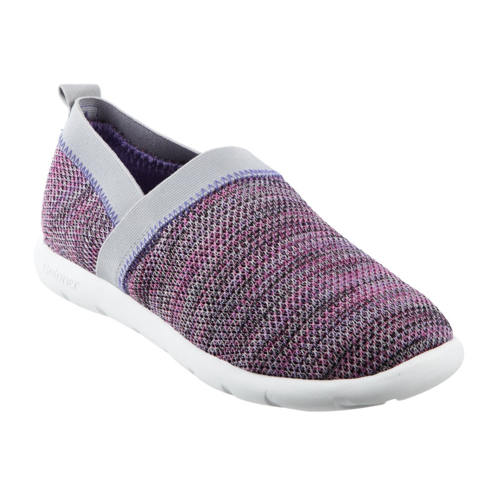 Zenz Women’s Harmony Slip-On in Paisley Purple Right Angled View