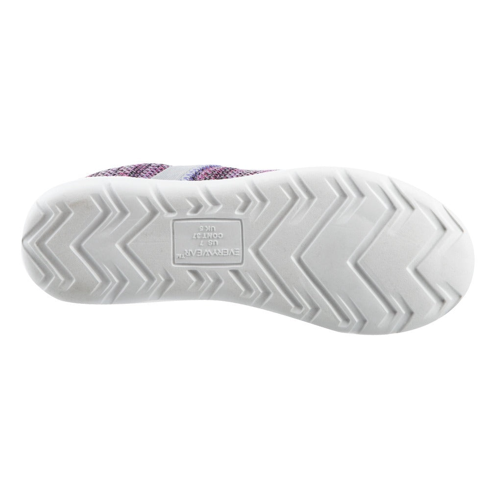 Zenz Women’s Harmony Slip-On in Paisley Purple Bottom Sole Tread