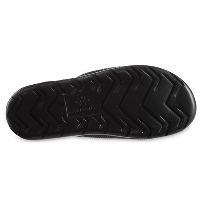 Women’s Zenz Sport Knit Adjustable Slide in Black Marbled Bottom Sole Tread