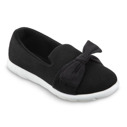 Women’s Zenz Hatch Knit Slip-On with Tie in Black Right Angled View
