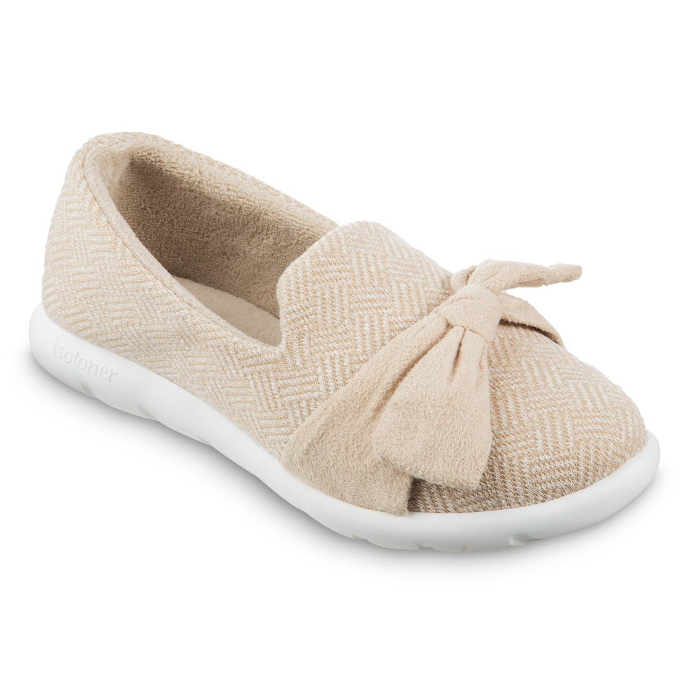 Women’s Zenz Hatch Knit Slip-On with Tie in Sandtrap Right Angled View