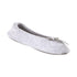 Women's Classic Terry Ballerina Slippers Heather Grey Left Angled view#color_heather