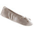 Women's Satin Ballerina Slippers with Satin Bow in Sandtrap Left Angled View#color_sand-trap