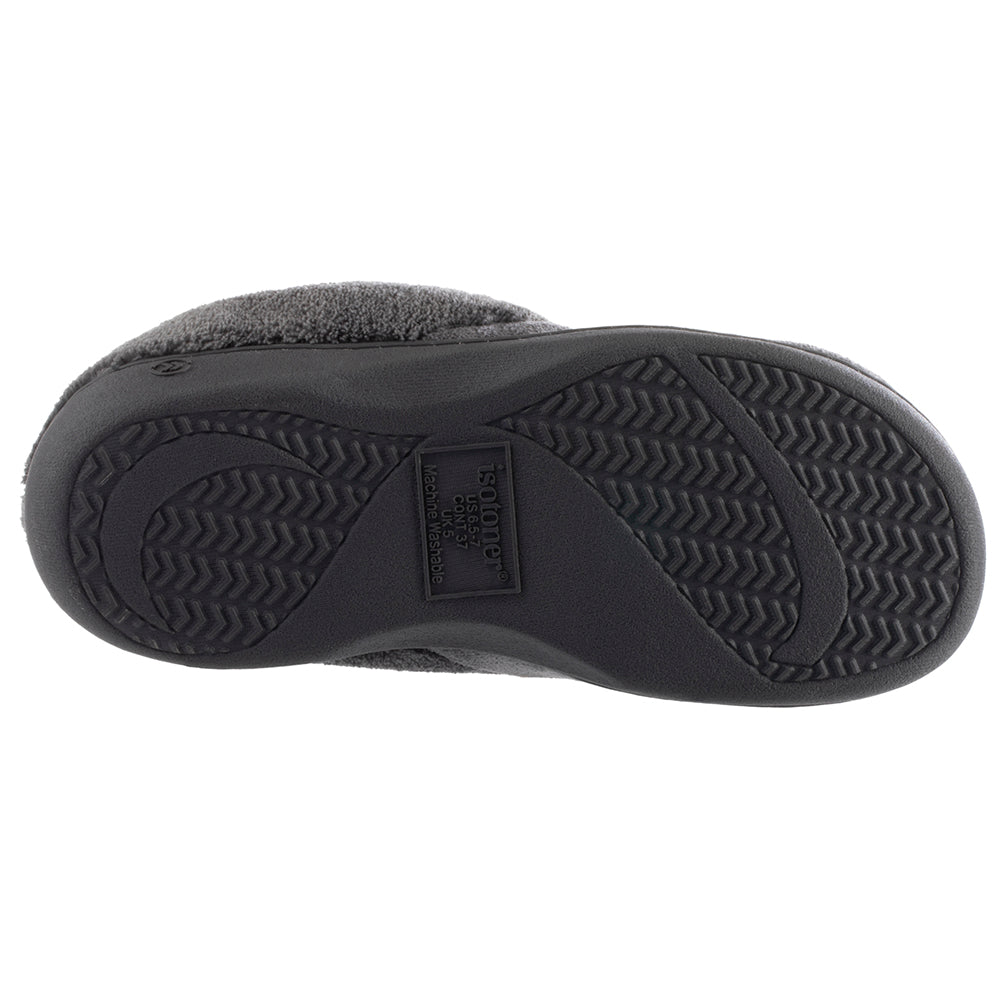 Women’s Microterry Sport Hoodback Slippers - Ash Bottom