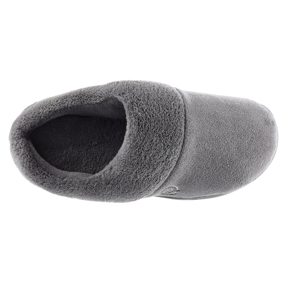 Women’s Microterry Sport Hoodback Slippers - Ash Top