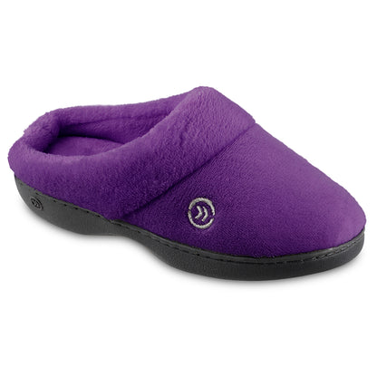 Women’s Microterry Sport Hoodback Slippers - Periwinkle Side