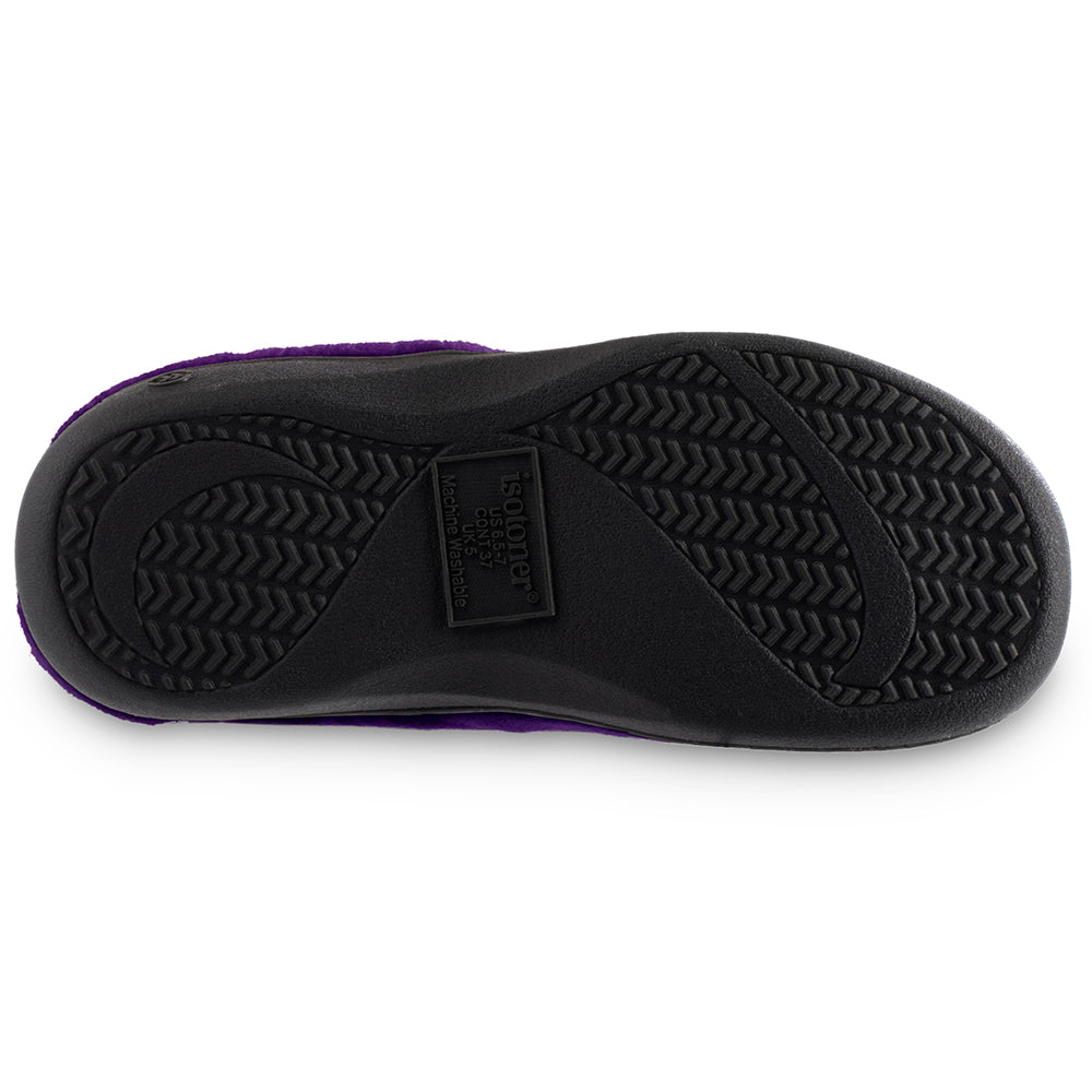 Women’s Microterry Sport Hoodback Slippers - Periwinkle Bottom